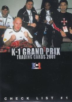 2001 Epoch K-1 Grand Prix #104 Check list #1 Front