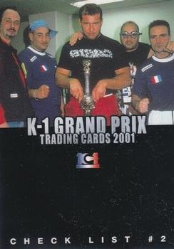 2001 Epoch K-1 Grand Prix #105 Check list #2 Front