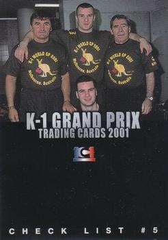 2001 Epoch K-1 Grand Prix #108 Check list #5 Front