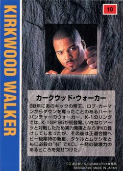 1997 Bandai K-1 Grand Prix #10 Kirkwood Walker Back