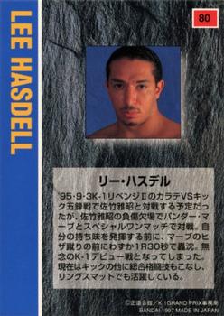 1997 Bandai K-1 Grand Prix #80 Lee Hasdell Back