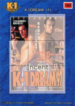 1997 Bandai K-1 Grand Prix #183 K-1 Dream (1) Back