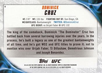 2019 Topps UFC Knockout #6 Dominick Cruz Back