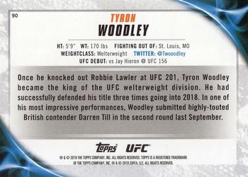 2019 Topps UFC Knockout #90 Tyron Woodley Back