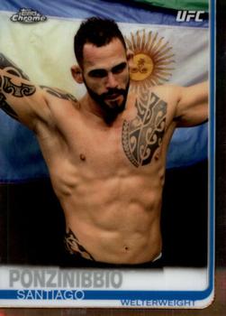 2019 Topps Chrome UFC #13 Santiago Ponzinibbio Front