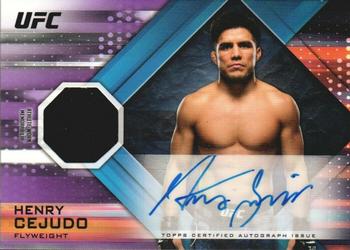 2019 Topps UFC Knockout - Knockout Autograph Relics Purple #KAR-HC Henry Cejudo Front