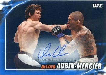 2019 Topps UFC Knockout - Knockout Autographs Blue #KA-OAM Olivier Aubin-Mercier Front