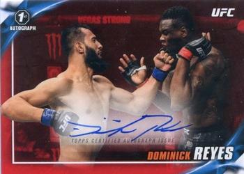 2019 Topps UFC Knockout - Knockout Autographs Red #KA-DR Dominick Reyes Front