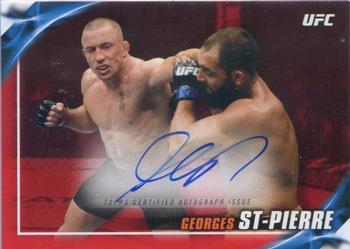 2019 Topps UFC Knockout - Knockout Autographs Red #KA-GSP Georges St-Pierre Front