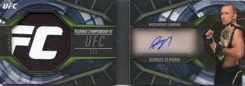 2019 Topps UFC Knockout - UFC Champions Autograph Relic Book #CAR-GSP Georges St-Pierre Front