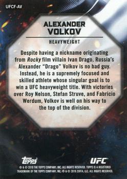 2019 Topps UFC Knockout - UFC Fire #UFCF-AV Alexander Volkov Back