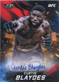 2019 Topps UFC Knockout - UFC Fire Autographs Red #UFCF-CB Curtis Blaydes Front