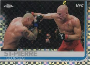 2019 Topps Chrome UFC - X-Fractor #5 Georges St-Pierre Front