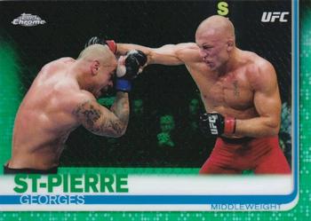 2019 Topps Chrome UFC - Green #5 Georges St-Pierre Front