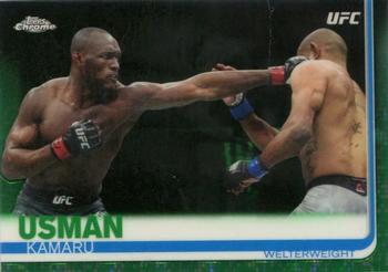 2019 Topps Chrome UFC - Green #14 Kamaru Usman Front