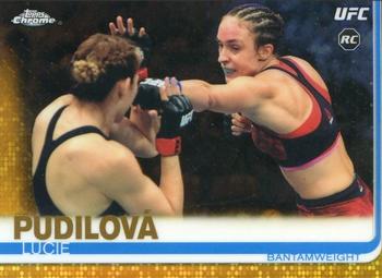 2019 Topps Chrome UFC - Gold #44 Lucie Pudilova Front