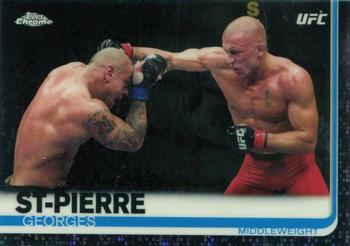 2019 Topps Chrome UFC - Black #5 Georges St-Pierre Front