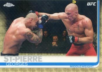 2019 Topps Chrome UFC - SuperFractor #5 Georges St-Pierre Front