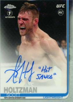 2019 Topps Chrome UFC - Autographs #FA-SH Scott Holtzman Front