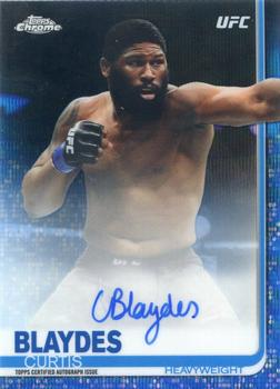2019 Topps Chrome UFC - Autographs Blue Wave #FA-CB Curtis Blaydes Front