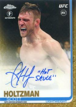 2019 Topps Chrome UFC - Autographs Gold #FA-SH Scott Holtzman Front