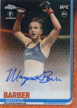 2019 Topps Chrome UFC - Autographs Orange #FA-MB Maycee Barber Front