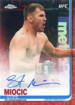 2019 Topps Chrome UFC - Autographs Red #FA-SM Stipe Miocic Front