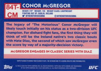 2019 Topps Chrome UFC - 1984 Topps #84T-CM Conor McGregor Back