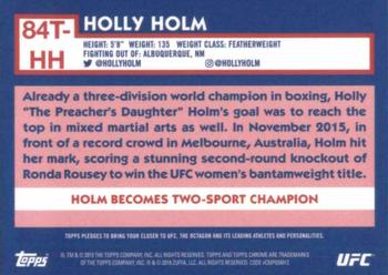 2019 Topps Chrome UFC - 1984 Topps #84T-HH Holly Holm Back