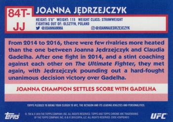 2019 Topps Chrome UFC - 1984 Topps #84T-JJ Joanna Jedrzejczyk Back