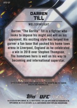 2019 Topps Chrome UFC - UFC Fire #UFCF-DT Darren Till Back