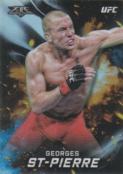 2019 Topps Chrome UFC - UFC Fire #UFCF-GSP Georges St-Pierre Front