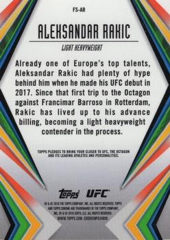 2019 Topps Chrome UFC - Future Stars #FS-AR Aleksandar Rakic Back