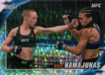 2019 Topps Chrome UFC - UFC Knockout Chrome Pulsar #UFCK-RN Rose Namajunas Front