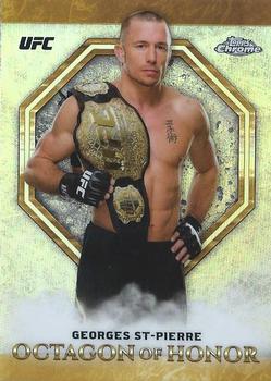 2019 Topps Chrome UFC - Octagon of Honor #OH-GSP Georges St-Pierre Front