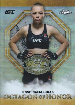 2019 Topps Chrome UFC - Octagon of Honor #OH-RN Rose Namajunas Front