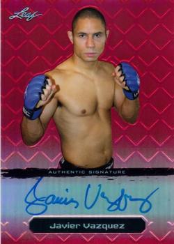 2011 Leaf MMA Metal - Autographs Red #BAJV1 Javier Vazquez Front