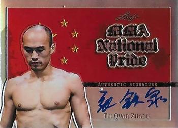 2011 Leaf MMA Metal - National Pride Silver #NP-TQZ Tiequan Zhang Front