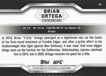 2020 Topps UFC Knockout #81 Brian Ortega Back