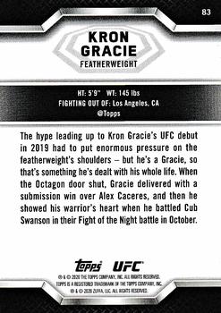 2020 Topps UFC Knockout #83 Kron Gracie Back