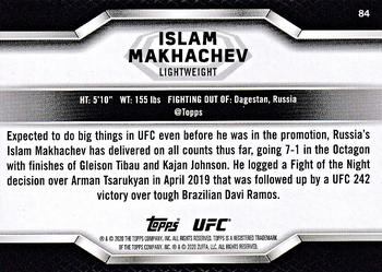 2020 Topps UFC Knockout #84 Islam Makhachev Back