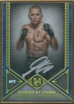 2019 Topps UFC Museum Collection - Museum Framed Autographs Gold Frame #MFA-GSP Georges St-Pierre Front