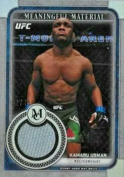 2019 Topps UFC Museum Collection - Meaningful Moments Relics #MMR-KU Kamaru Usman Front