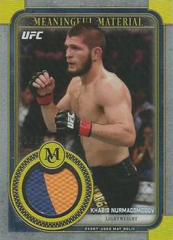 2019 Topps UFC Museum Collection - Meaningful Moments Relics Gold #MMR-KN Khabib Nurmagomedov Front