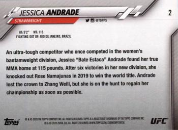 2020 Topps UFC #2 Jessica Andrade Back