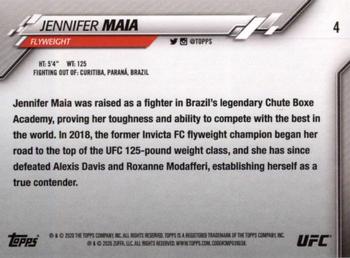 2020 Topps UFC #4 Jennifer Maia Back