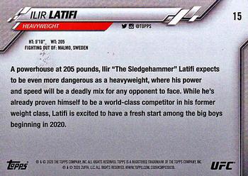 2020 Topps UFC #15 Ilir Latifi Back