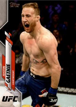 2020 Topps UFC #35 Justin Gaethje Front
