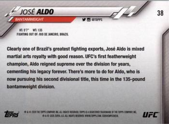 2020 Topps UFC #38 José Aldo Back