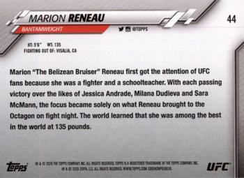 2020 Topps UFC #44 Marion Reneau Back